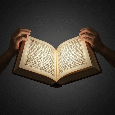Stylized image of hands holding a book (representing doctrine) with a guiding light, symbolizing the Magisterium's role in interpreting Scripture and Tradition, no text, no words, no typography, clean image, 8K